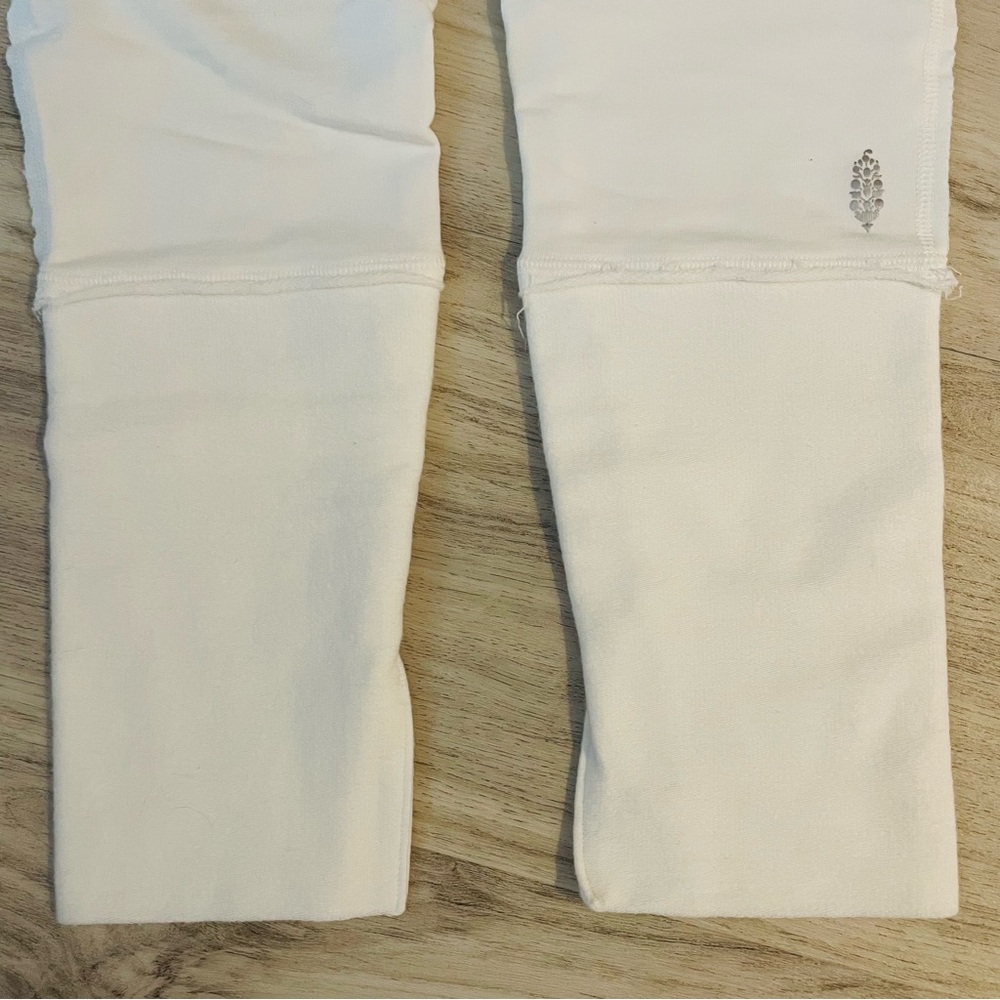 FP MOVEMENT FREE PEOPLE COTTON FOLD-OVER WAIST LEGGINGS LARGE - Picture 7 of 9